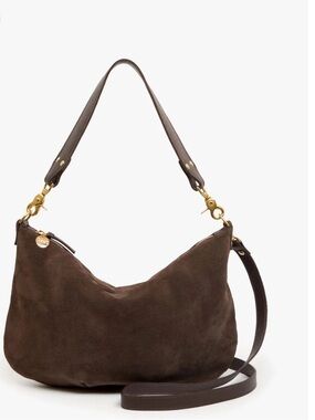 New Clare V. Moyen Messenger- Chocolate Suede